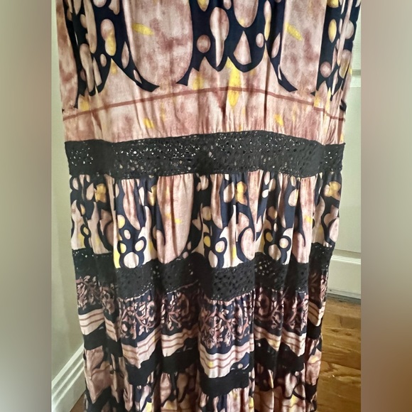 NWOT Free People Elektra Maxi Dress Sahara Combo Sz M - Picture 6 of 15